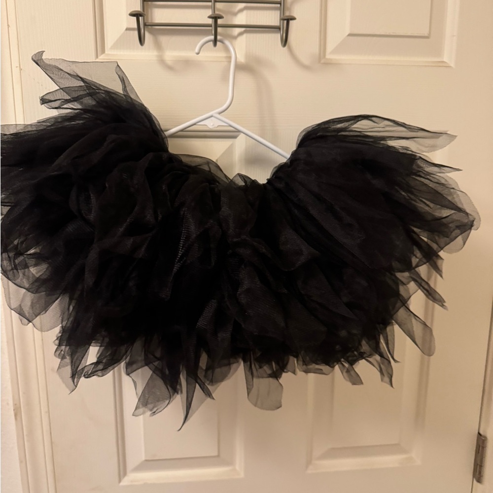 Spirit Black Tulle Ruffled